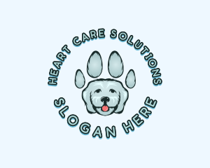 Pet Dog Paw logo design