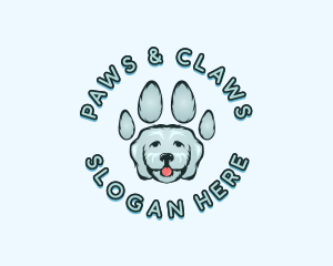 Pet Dog Paw logo design