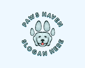 Pet Dog Paw logo design