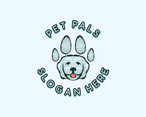 Pet Dog Paw logo design