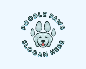 Pet Dog Paw logo design