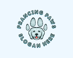 Pet Dog Paw logo design