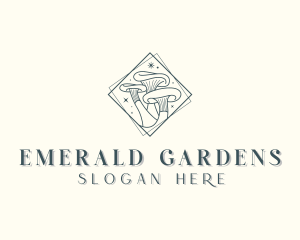 Mushroom Fungus Garden logo design