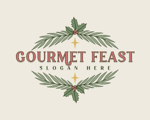 Feast - Holiday Christmas  Ornament logo design