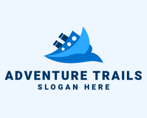 Ocean Travel Boat logo design