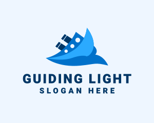 Ocean Travel Boat logo design