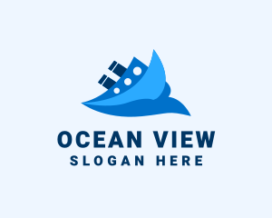 Ocean Travel Boat logo design