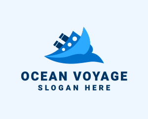 Ocean Travel Boat logo design