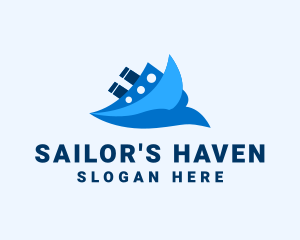 Ocean Travel Boat logo design