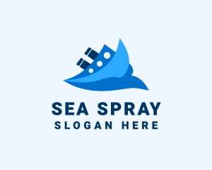 Ocean Travel Boat logo design