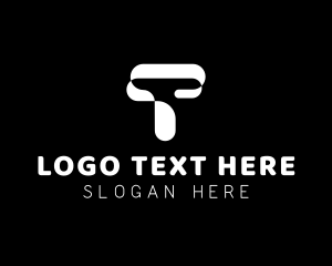 Black And White - Letter T Agency logo design