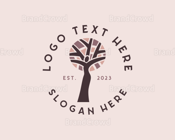 Female Healthy Tree Logo