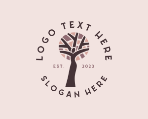 Therapy - Female Healthy Tree logo design