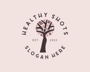 Female Healthy Tree logo design