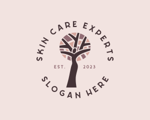 Female Healthy Tree logo design