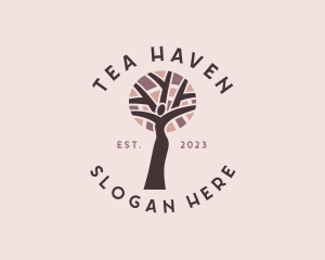 Female Healthy Tree logo design