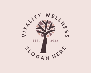 Female Healthy Tree logo design