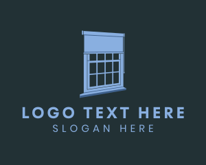 Roman Shade - Home Decor Window Shades logo design