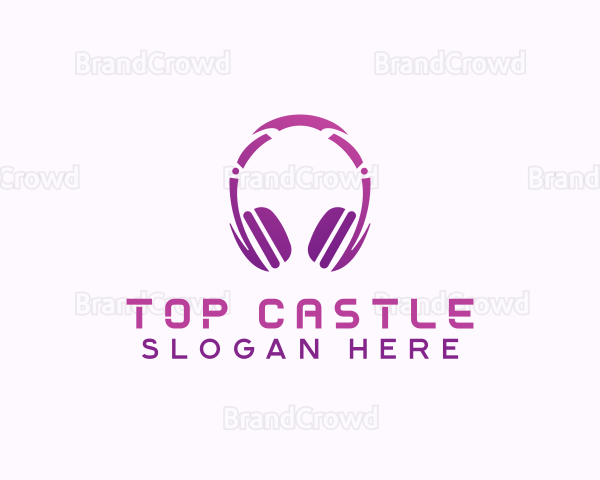 Headphones Music Studio Logo