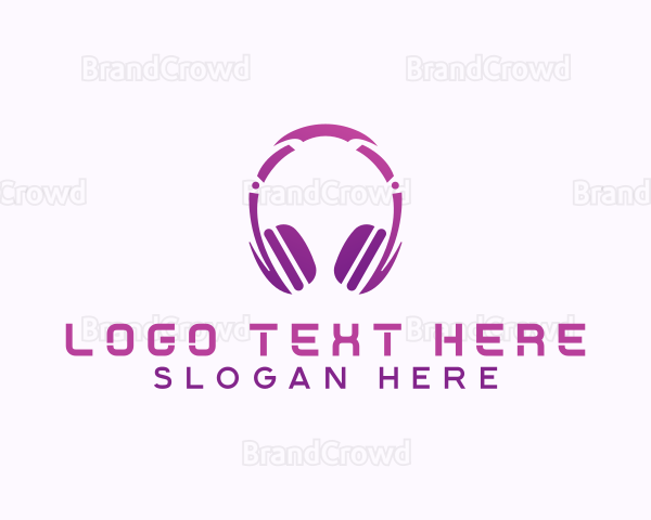 Headphones Music Studio Logo