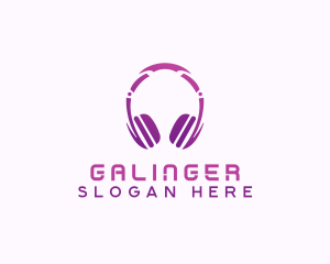 Headphones - Headphones Music Studio logo design