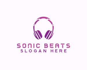 Headphones - Headphones Music Studio logo design