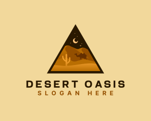 Camel - Desert Sand Dune logo design