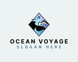 Cruise Travel Vacation logo design