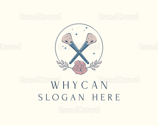 Floral Beauty Powder Brush Logo