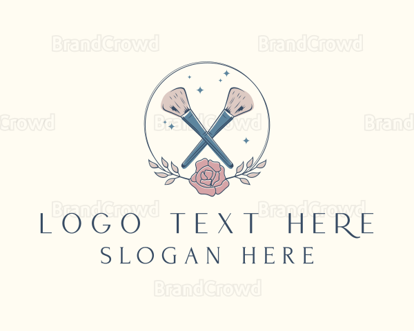 Floral Beauty Powder Brush Logo