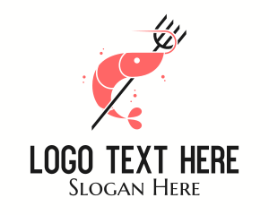 Cuisine - Shrimp Fork Seafood Restaurant logo design