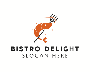 Shrimp Fork Seafood Restaurant logo design