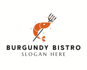 Shrimp Fork Seafood Restaurant logo design