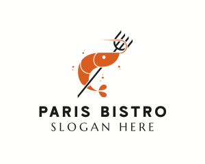 Shrimp Fork Seafood Restaurant logo design