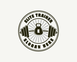 Workout Fitness Weights Trainer logo design