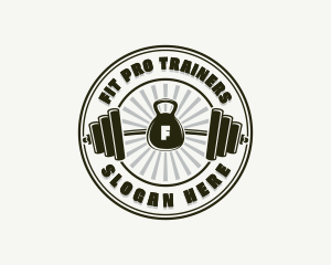 Workout Fitness Weights Trainer logo design