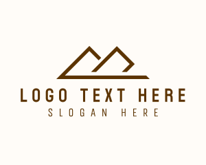 Enterprise - Minimalist Travel Mountain logo design