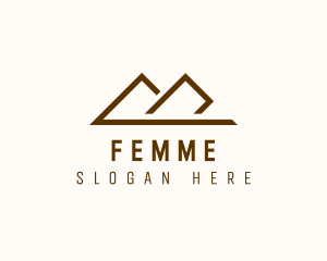 Minimalist Travel Mountain  logo design