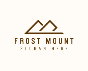 Minimalist Travel Mountain  logo design