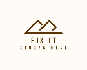 Minimalist Travel Mountain  logo design