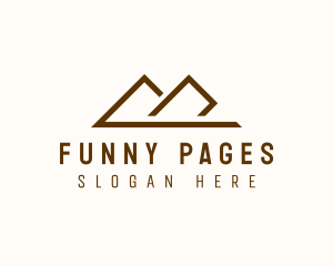 Minimalist Travel Mountain  logo design