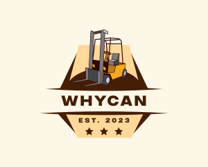 Machinery - Industrial Forklift Construction logo design