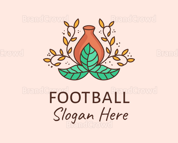 Flower Vase Decoration Logo