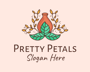 Flower Vase Decoration logo design