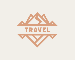 Mountain Travel Hiking logo design