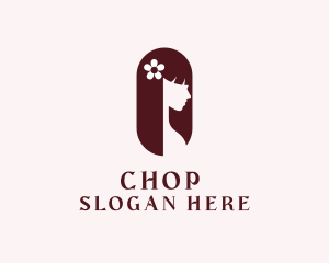 Flower Hair Salon Logo