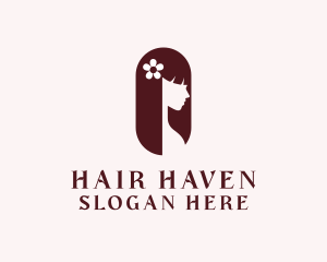 Flower Hair Salon logo design