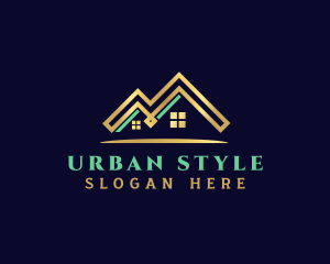 Premium House Roof Real Estate Logo