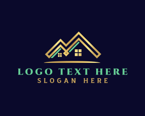 Premium House Roof Real Estate Logo