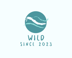 Splash - Ocean Wave Watercolor logo design